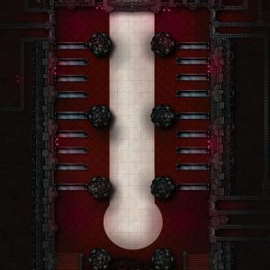 Castle Demimonde Throneroom - 4k HI-RES battlemap - a grand and imposing gothic throne room
